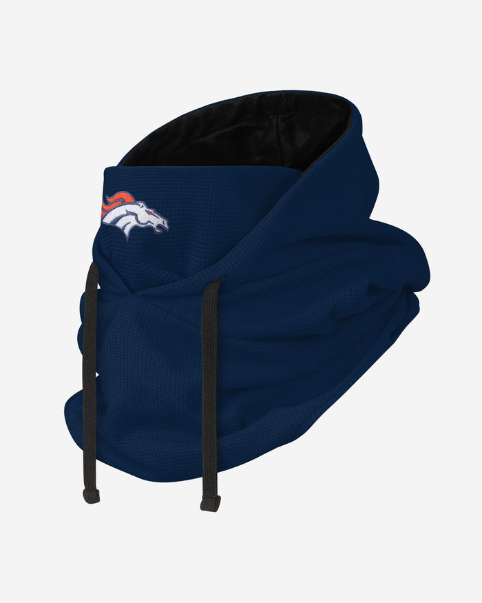 Denver Broncos Waffle Drawstring Hooded Gaiter FOCO - FOCO.com