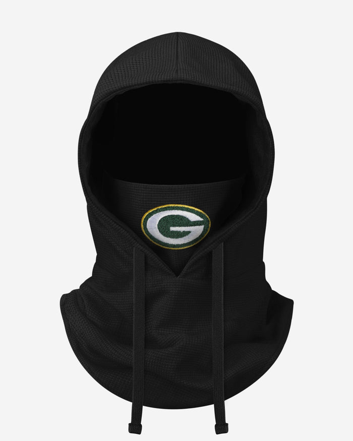 Green Bay Packers Waffle Drawstring Hooded Gaiter FOCO - FOCO.com