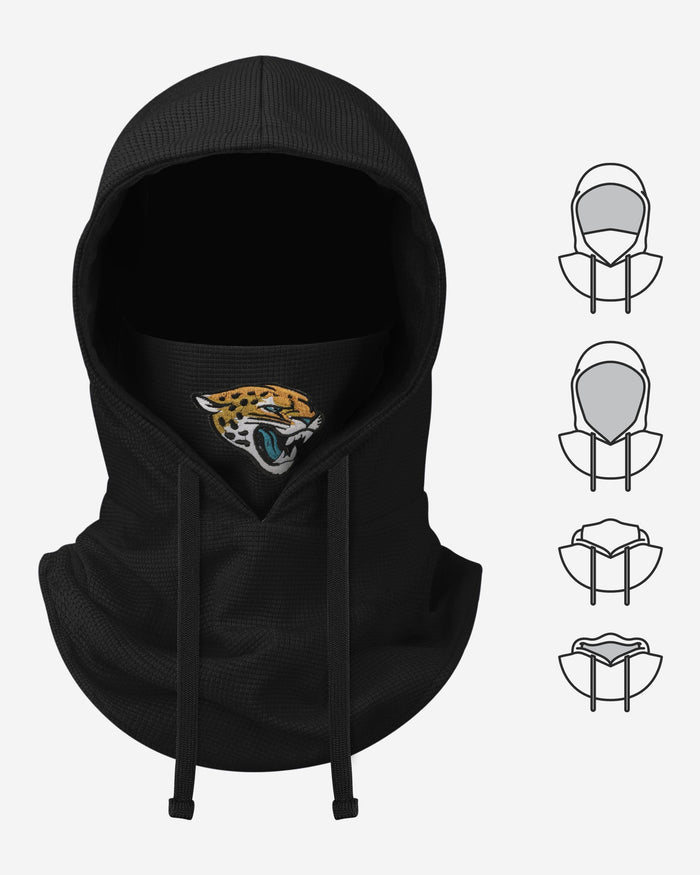 Jacksonville Jaguars Waffle Drawstring Hooded Gaiter FOCO - FOCO.com