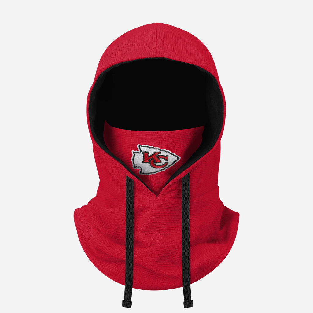 Kansas City Chiefs Waffle Drawstring Hooded Gaiter FOCO - FOCO.com