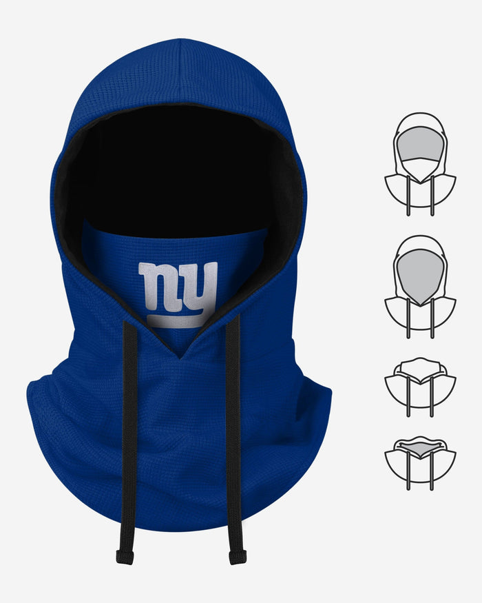 New York Giants Waffle Drawstring Hooded Gaiter FOCO - FOCO.com