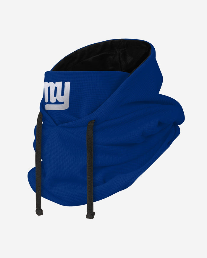 New York Giants Waffle Drawstring Hooded Gaiter FOCO - FOCO.com