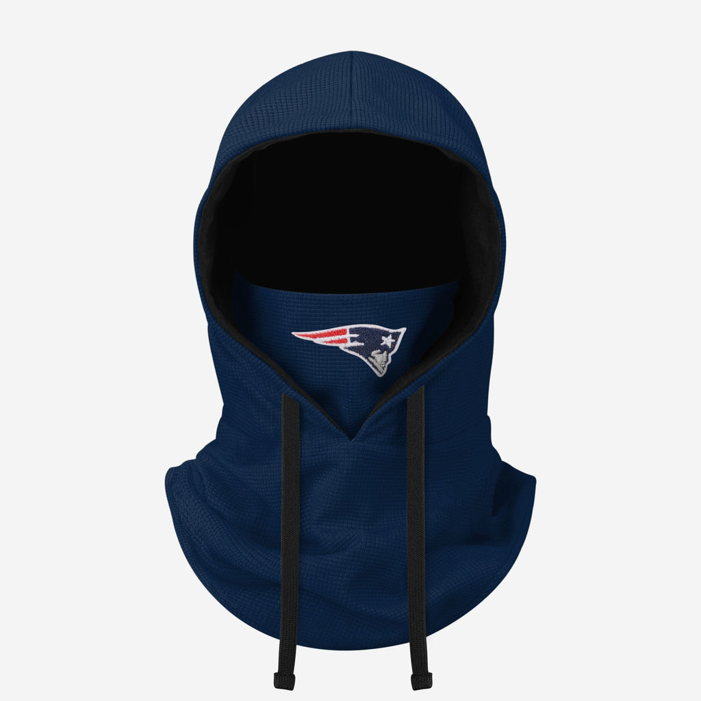 New England Patriots Waffle Drawstring Hooded Gaiter FOCO - FOCO.com