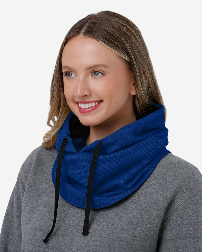 Los Angeles Rams Waffle Drawstring Hooded Gaiter FOCO - FOCO.com