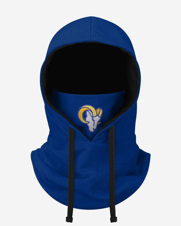 Los Angeles Rams Waffle Drawstring Hooded Gaiter FOCO - FOCO.com