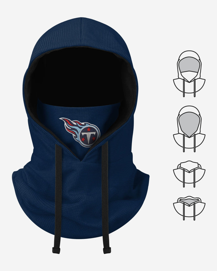 Tennessee Titans Waffle Drawstring Hooded Gaiter FOCO - FOCO.com