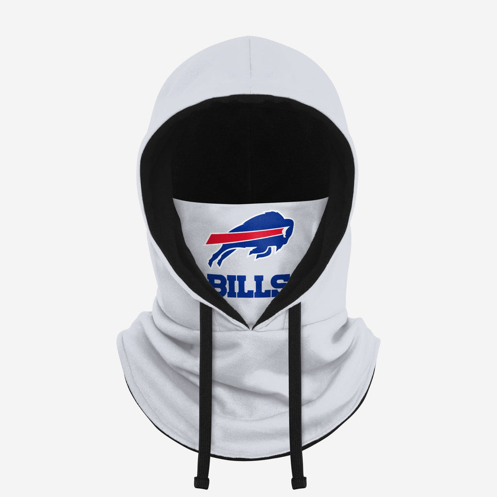 Buffalo Bills White Drawstring Hooded Gaiter FOCO - FOCO.com