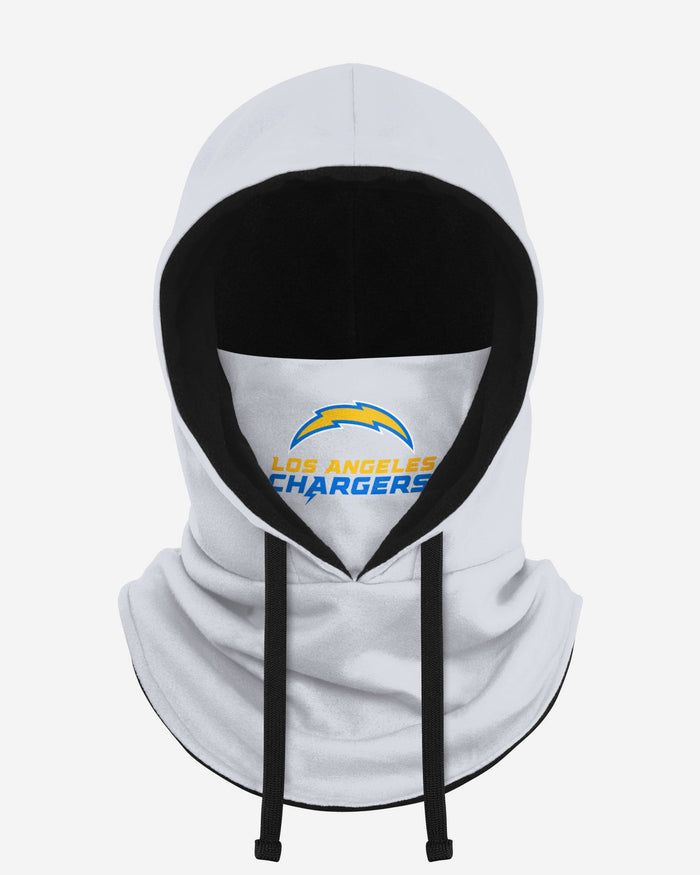 Los Angeles Chargers White Drawstring Hooded Gaiter FOCO - FOCO.com