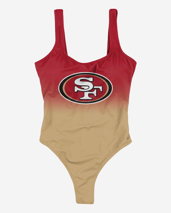 San Francisco 49ers Womens Gametime Gradient One Piece Bathing Suit FOCO - FOCO.com