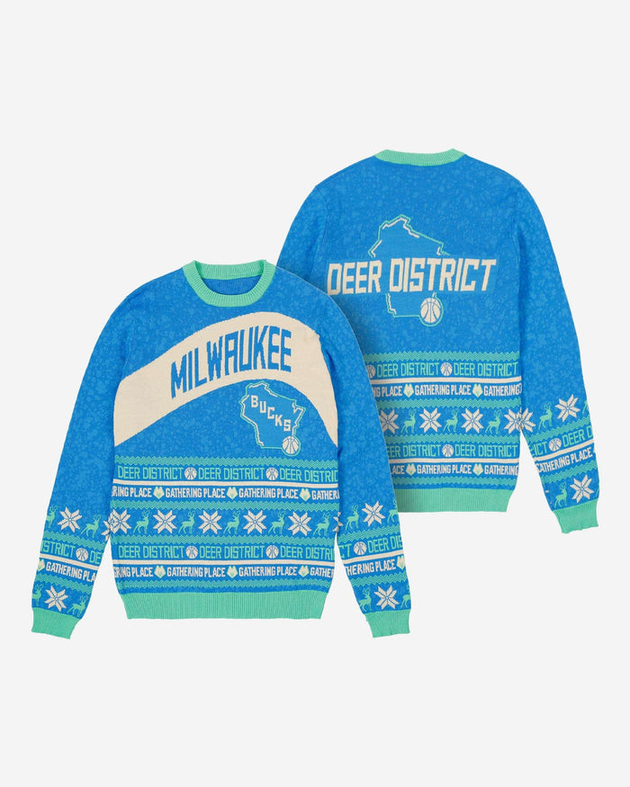 Milwaukee Bucks Thematic Knit Sweater FOCO - FOCO.com