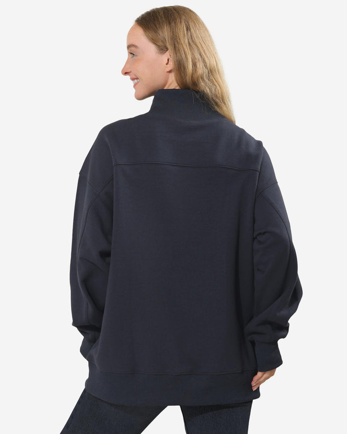 Denver Broncos Chenille Logo Oversized Mockneck Sweatshirt FOCO S - FOCO.com