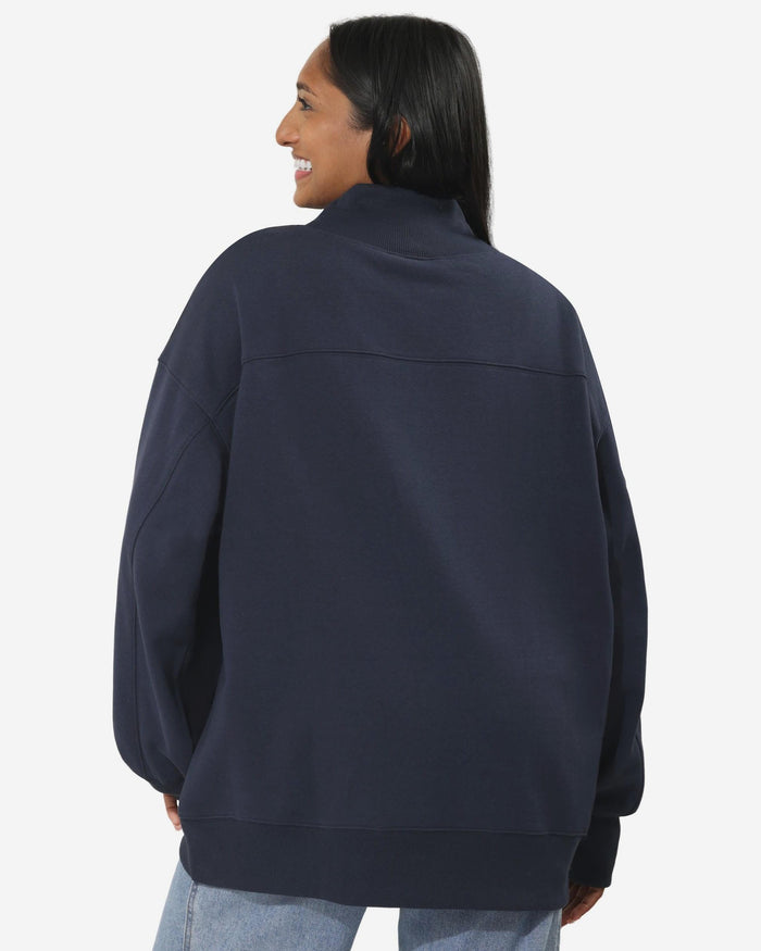 Dallas Cowboys Chenille Logo Oversized Mockneck Sweatshirt FOCO S - FOCO.com