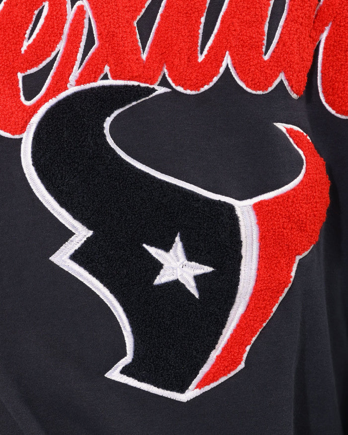 Houston Texans Chenille Logo Oversized Mockneck Sweatshirt FOCO S - FOCO.com