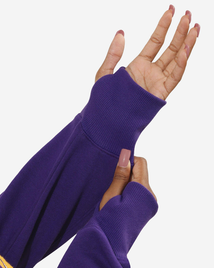 Minnesota Vikings Chenille Logo Oversized Mockneck Sweatshirt FOCO S - FOCO.com