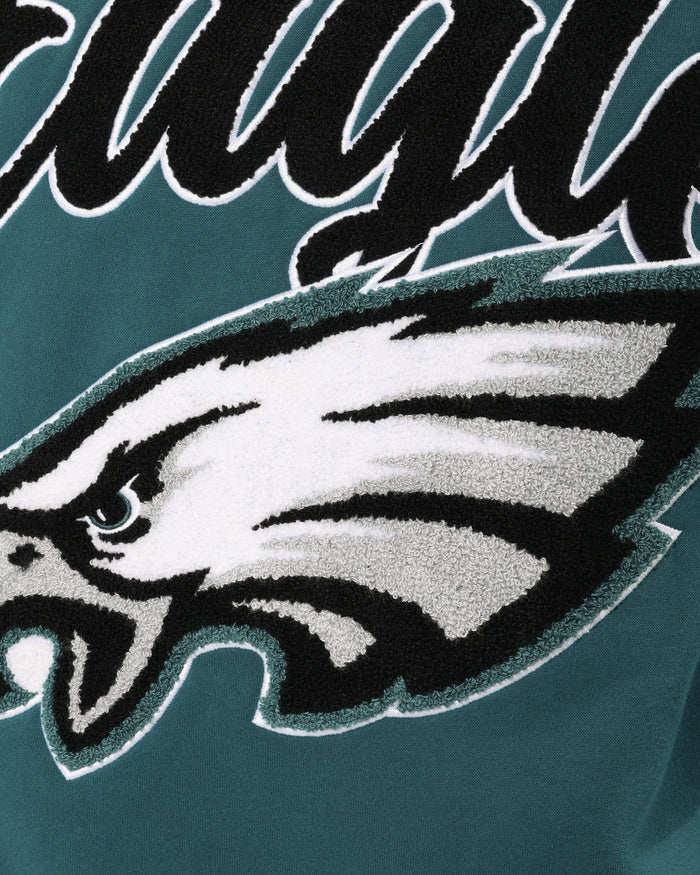 Philadelphia Eagles Chenille Logo Oversized Mockneck Sweatshirt FOCO S - FOCO.com