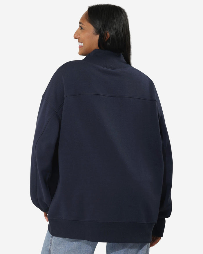 Chicago Bears Rhinestone Logo Mock Neck Oversized Sweater FOCO S - FOCO.com