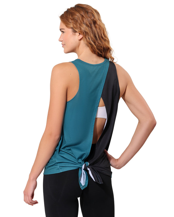 Philadelphia Eagles Rhinestone Tie-Breaker Sleeveless Top