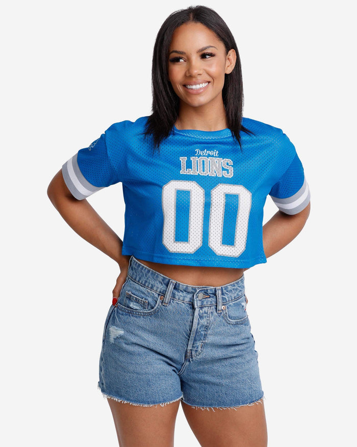 Detroit Lions Womens Gameday Mesh Crop Top FOCO S - FOCO.com