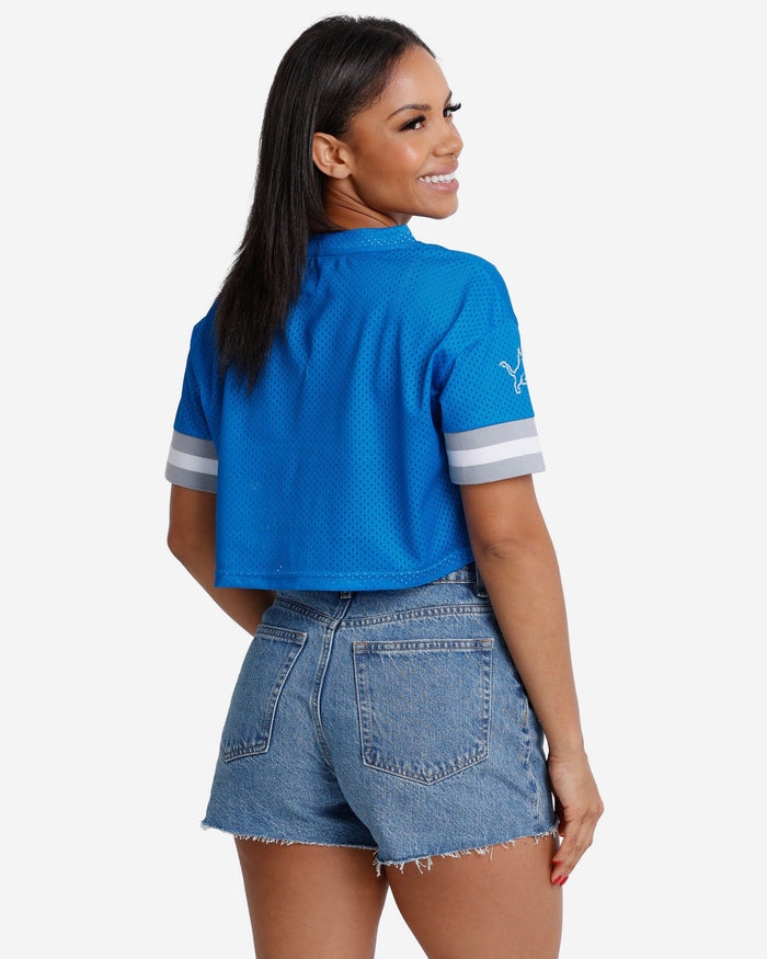 Detroit Lions Womens Gameday Mesh Crop Top FOCO - FOCO.com