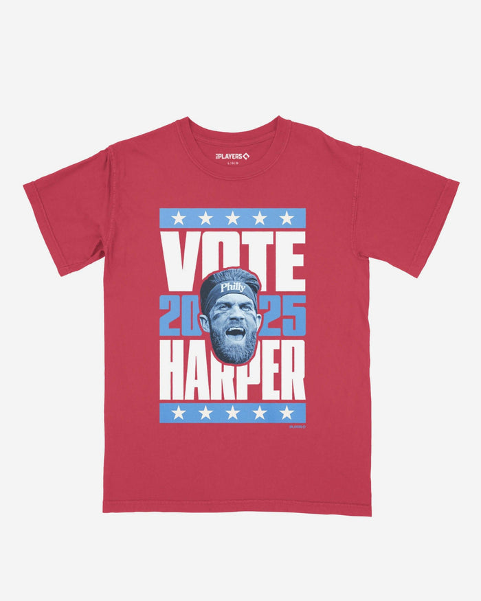 Bryce Harper 2025 Vote Heavyweight T-Shirt FOCO Maroon S - FOCO.com