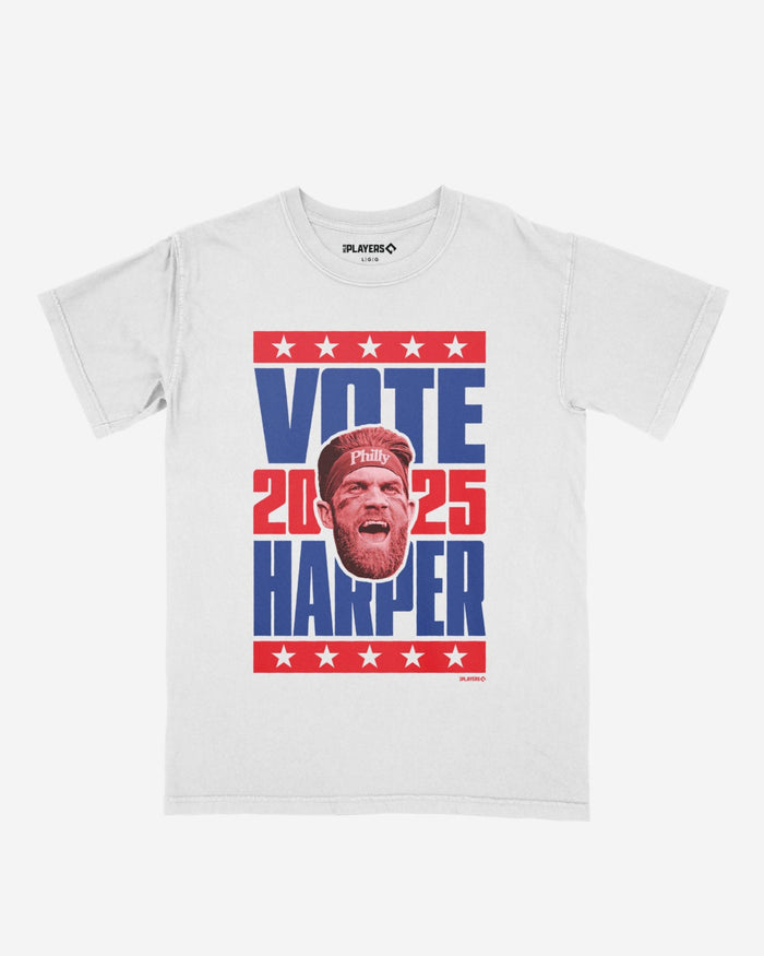Bryce Harper 2025 Vote Heavyweight T-Shirt FOCO White S - FOCO.com