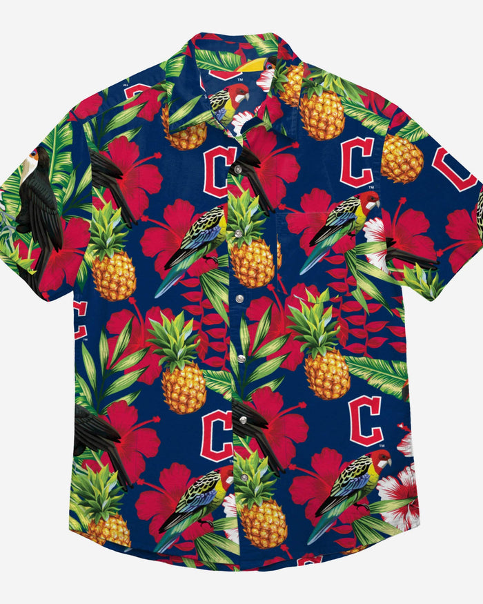 Cleveland Guardians Floral Button Up FOCO - FOCO.com