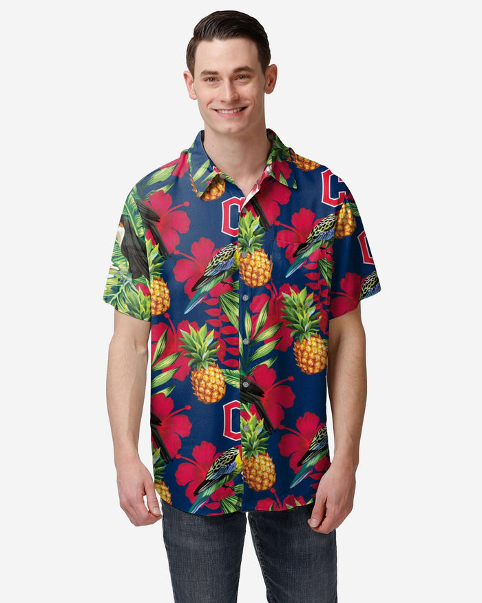 Cleveland Guardians Floral Button Up FOCO S - FOCO.com