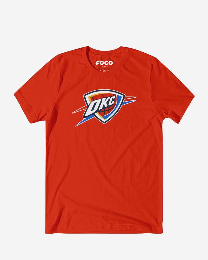 Oklahoma City Thunder Primary Logo T-Shirt FOCO Poppy S - FOCO.com