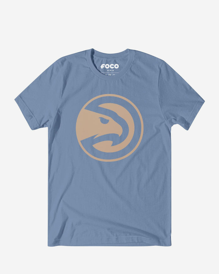 Atlanta Hawks Primary Logo T-Shirt FOCO Carolina Blue S - FOCO.com