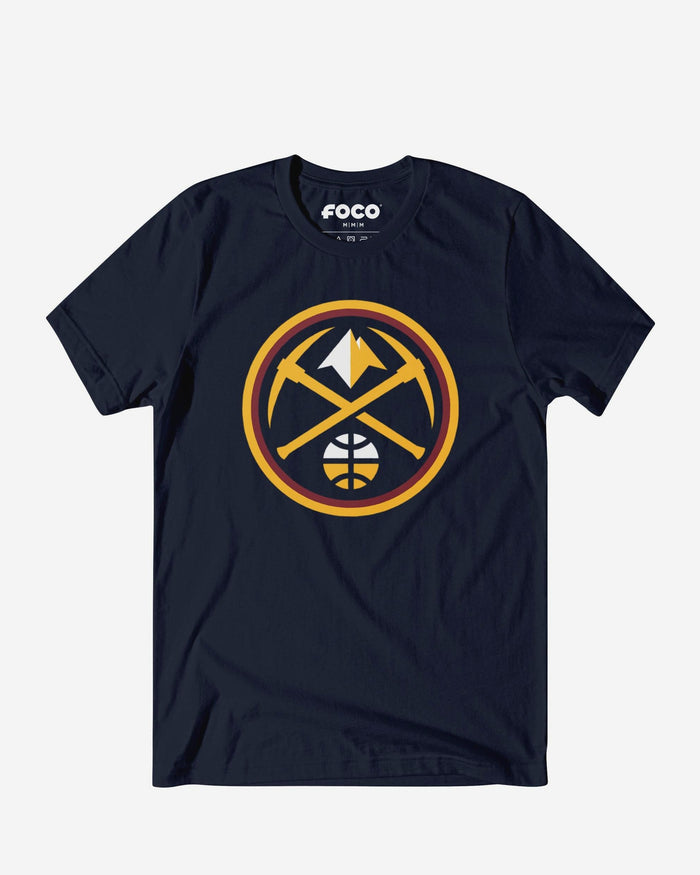 Denver Nuggets Primary Logo T-Shirt FOCO Navy S - FOCO.com