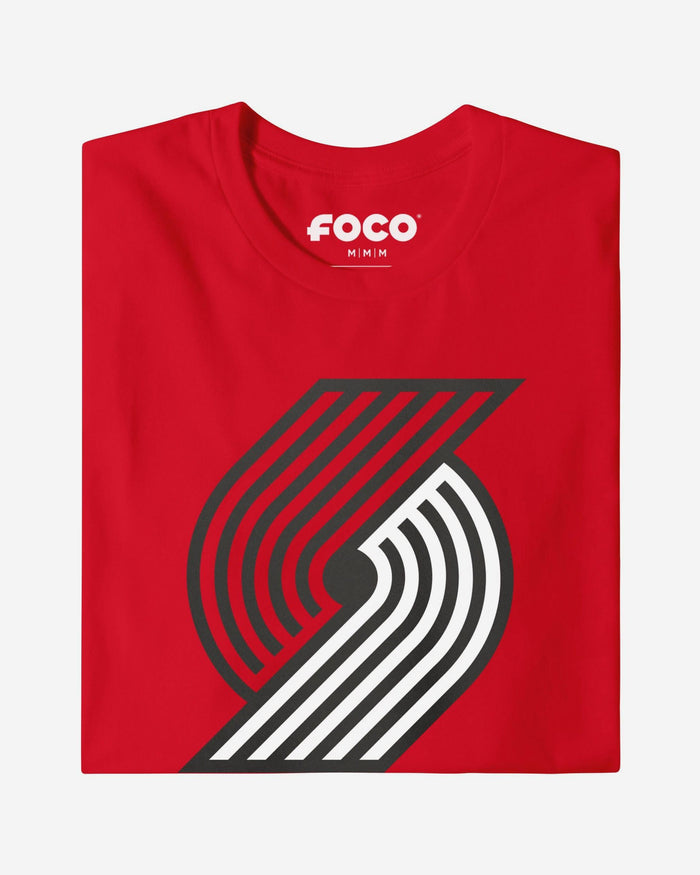 Portland Trail Blazers Primary Logo T-Shirt FOCO Red S - FOCO.com