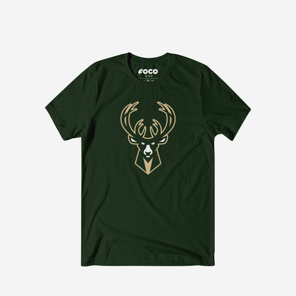 Milwaukee Bucks Primary Logo T-Shirt FOCO Forest S - FOCO.com