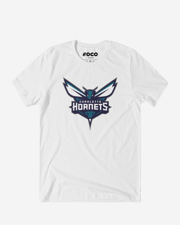 Charlotte Hornets Primary Logo T-Shirt FOCO White S - FOCO.com