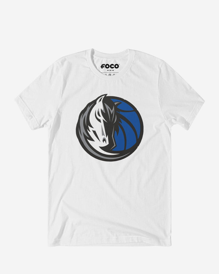 Dallas Mavericks Primary Logo T-Shirt FOCO White S - FOCO.com
