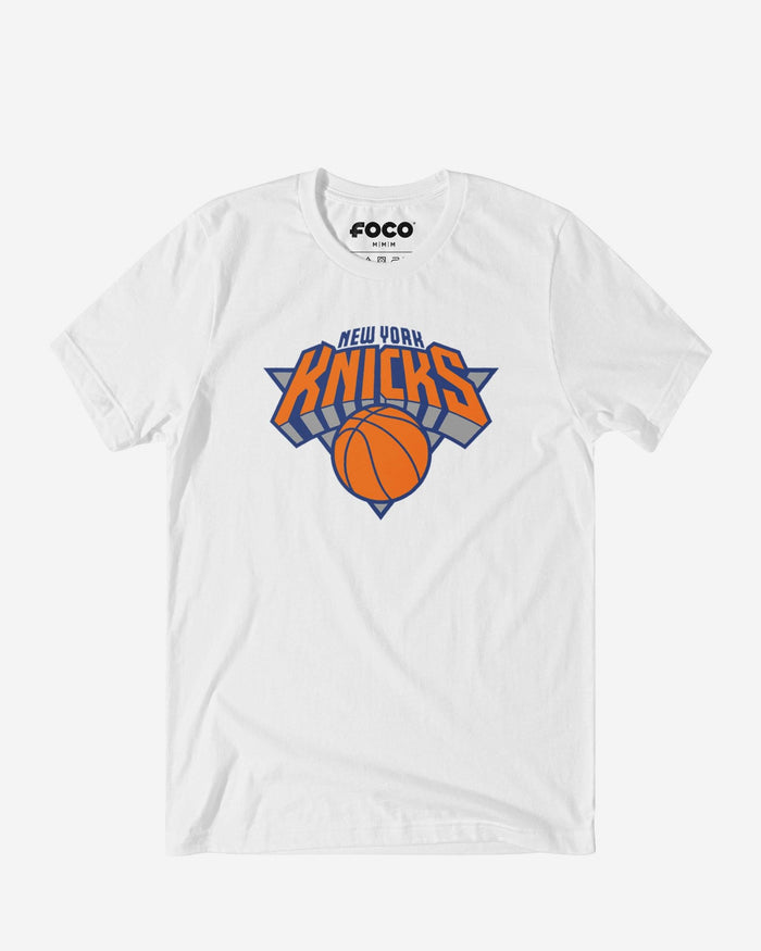 New York Knicks Primary Logo T-Shirt FOCO White S - FOCO.com
