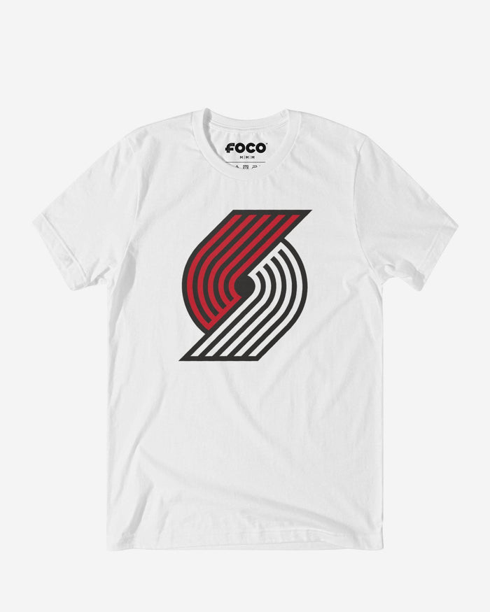 Portland Trail Blazers Primary Logo T-Shirt FOCO White S - FOCO.com