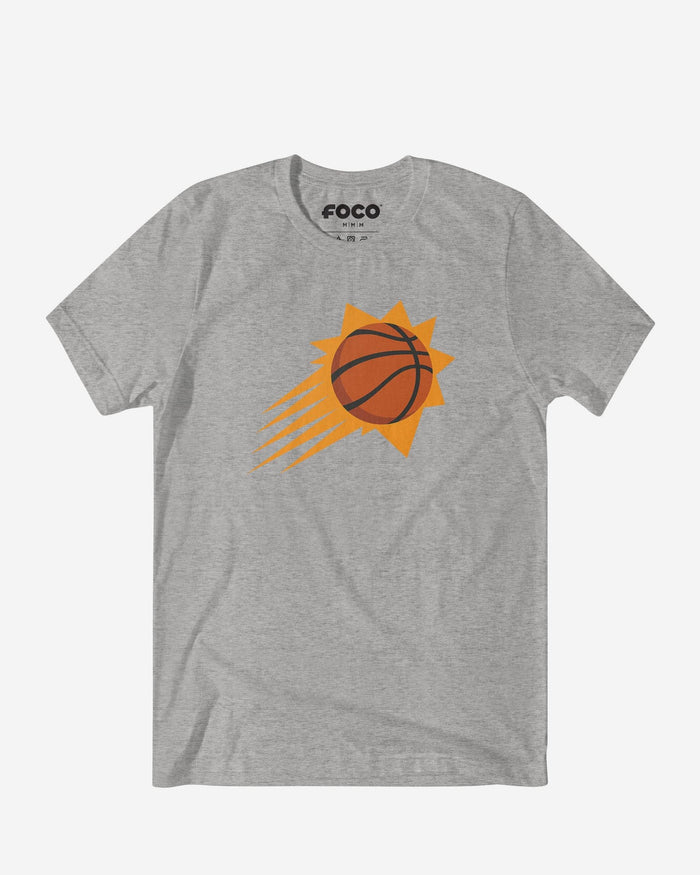 Phoenix Suns Primary Logo T-Shirt FOCO Athletic Heather S - FOCO.com