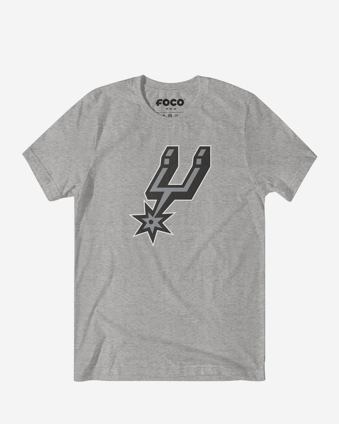 San Antonio Spurs Primary Logo T-Shirt FOCO Athletic Heather S - FOCO.com
