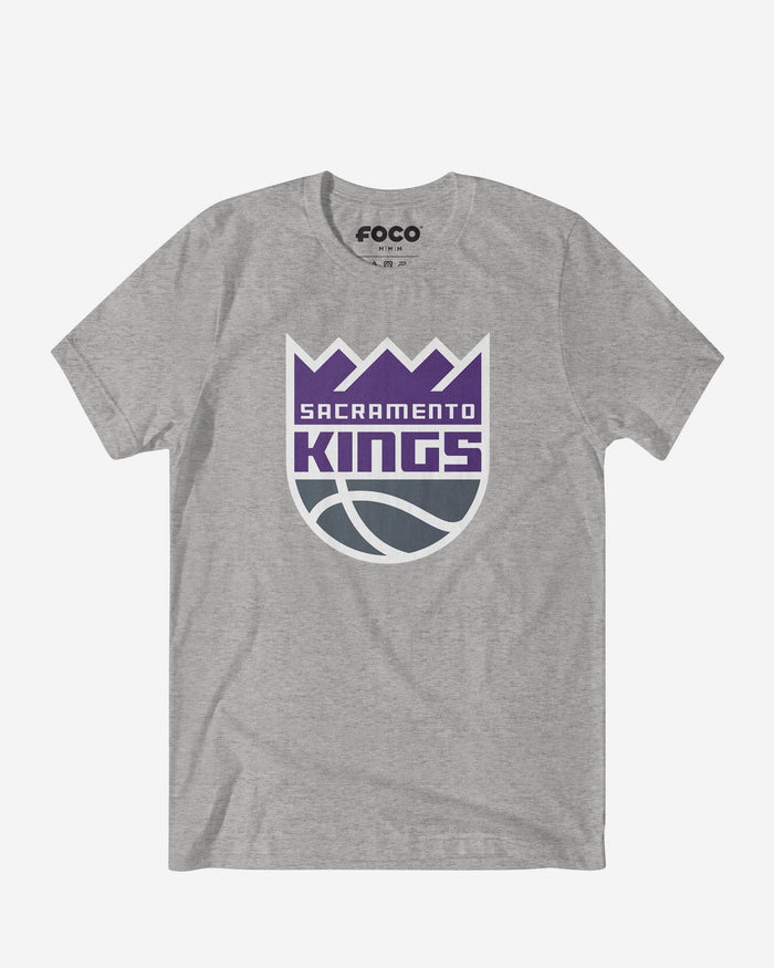Sacramento Kings Primary Logo T-Shirt FOCO Athletic Heather S - FOCO.com