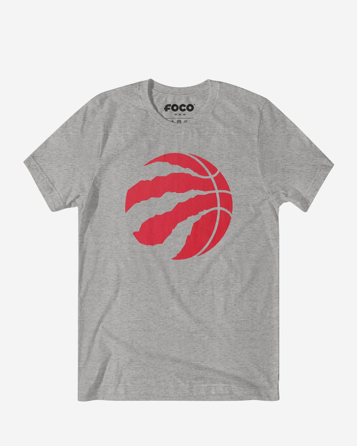 Toronto Raptors Primary Logo T-Shirt FOCO Athletic Heather S - FOCO.com