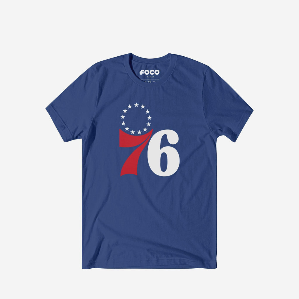 Philadelphia 76ers Primary Logo T-Shirt FOCO True Royal S - FOCO.com