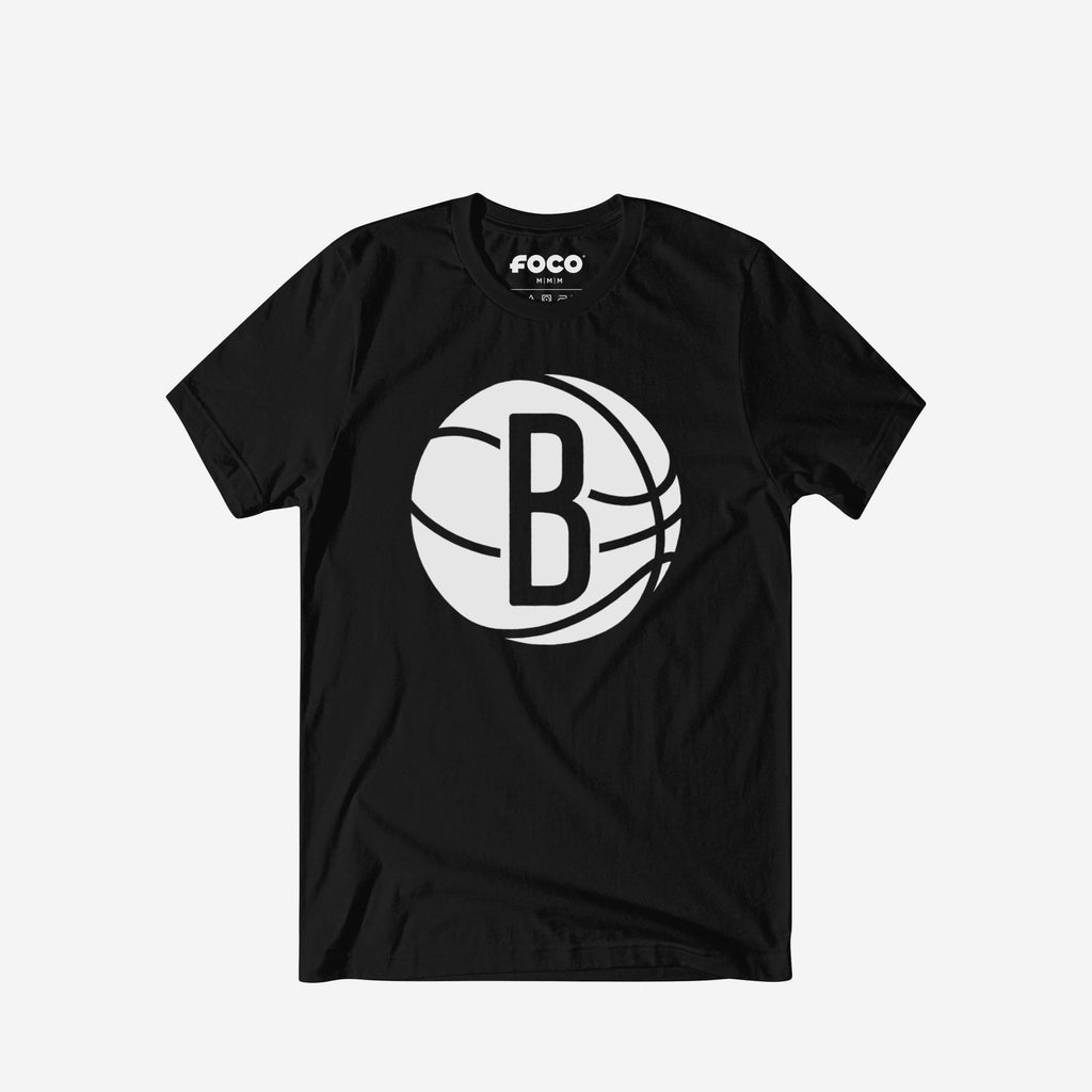Brooklyn Nets Primary Logo T-Shirt FOCO Black S - FOCO.com