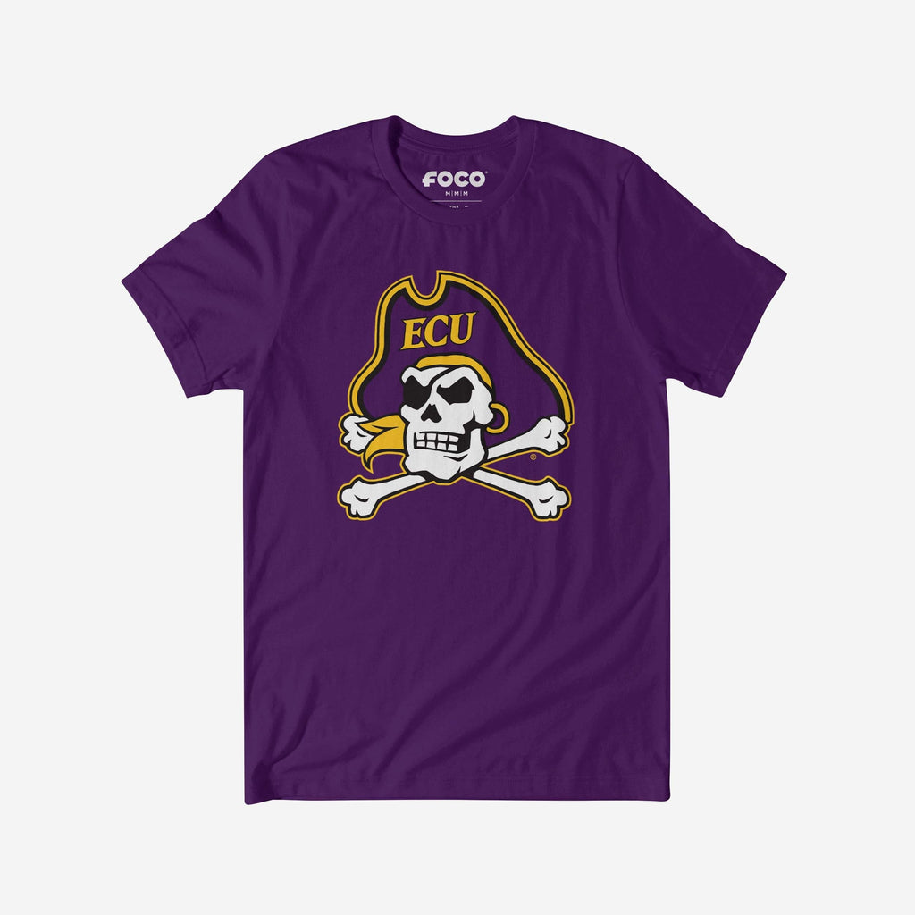 East Carolina Pirates Primary Logo T-Shirt FOCO Team Purple S - FOCO.com