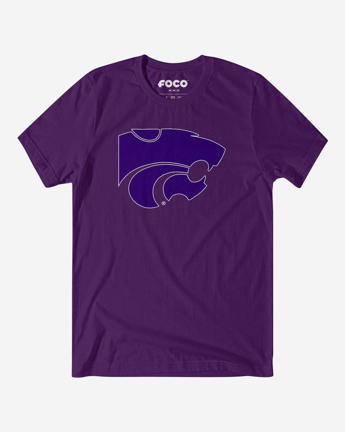 Kansas State Wildcats Primary Logo T-Shirt FOCO Team Purple S - FOCO.com