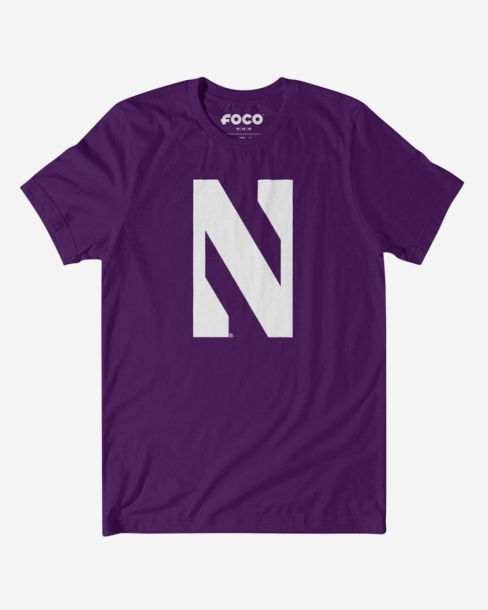 Northwestern Wildcats Primary Logo T-Shirt FOCO Team Purple S - FOCO.com