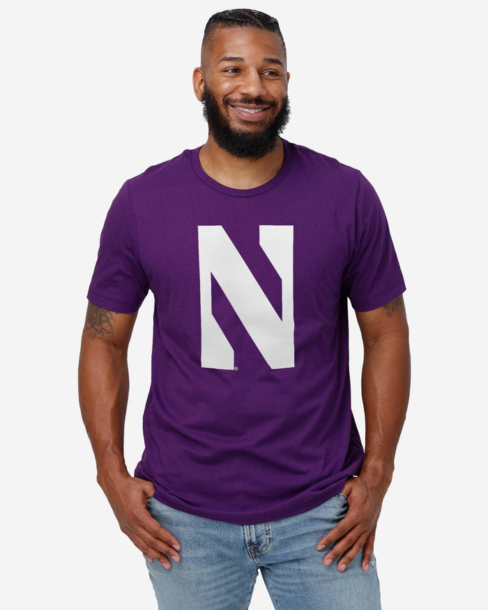 Northwestern Wildcats Primary Logo T-Shirt FOCO - FOCO.com