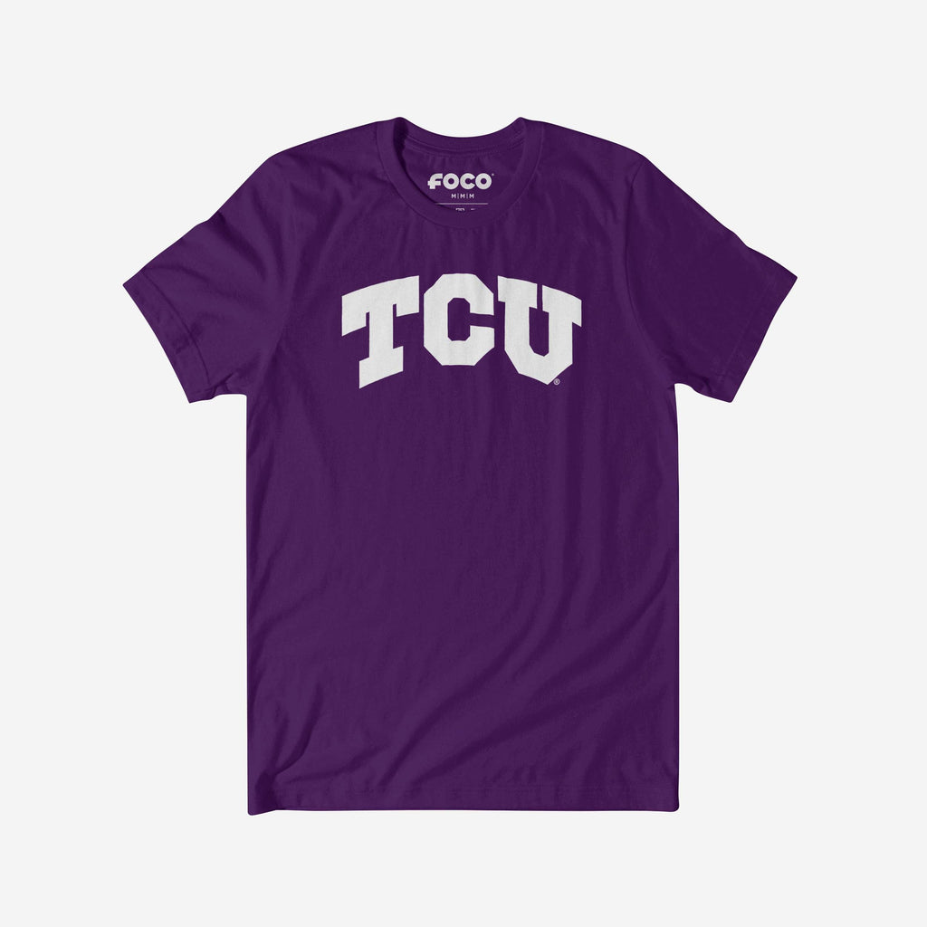 TCU Horned Frogs Primary Logo T-Shirt FOCO Team Purple S - FOCO.com