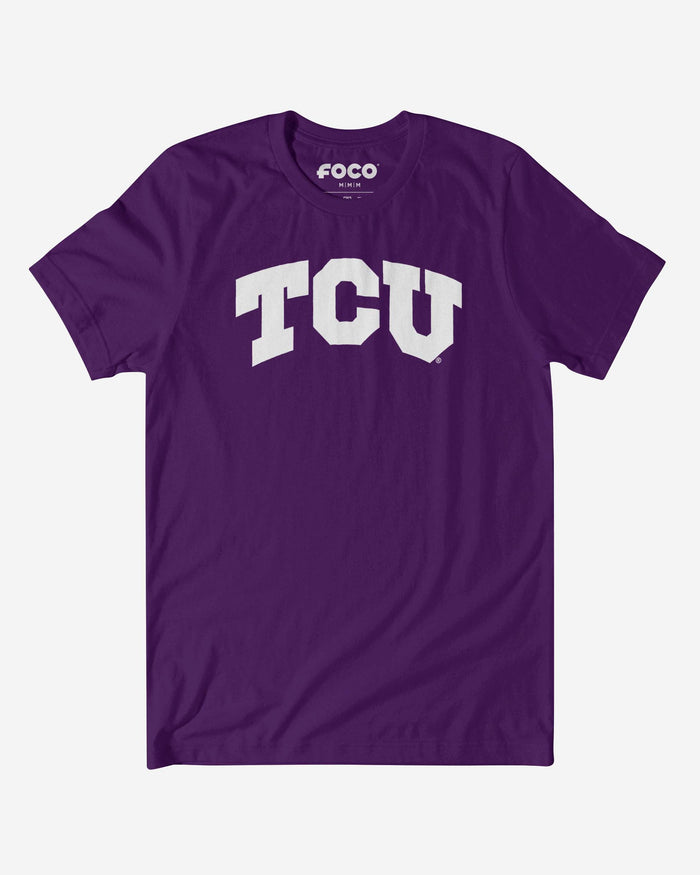 TCU Horned Frogs Primary Logo T-Shirt FOCO Team Purple S - FOCO.com