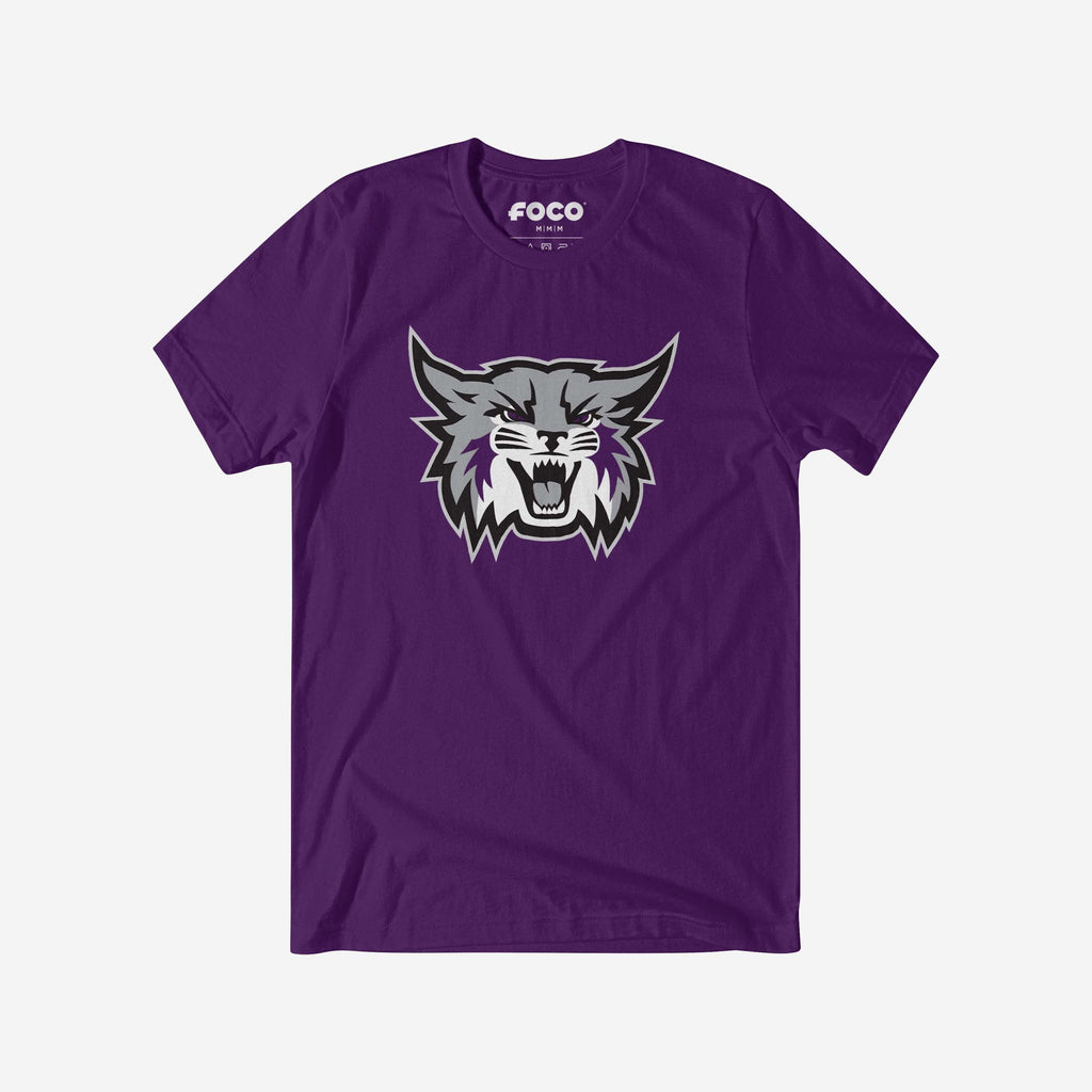 Weber State Wildcats Primary Logo T-Shirt FOCO Team Purple S - FOCO.com