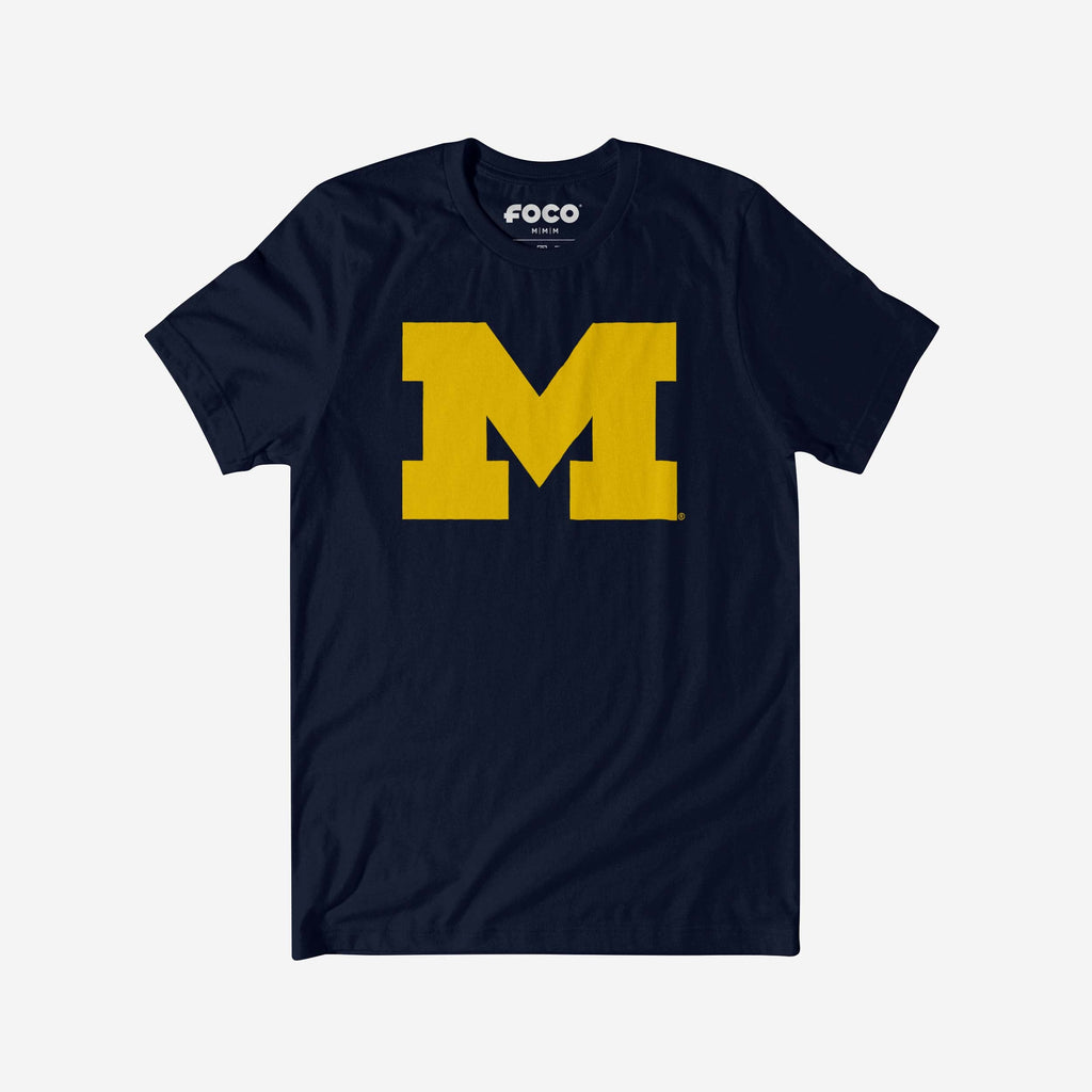 Michigan Wolverines Primary Logo T-Shirt FOCO Navy S - FOCO.com